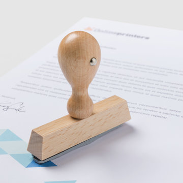 Sellos de madera 75x15 mm - envío gratis | Onlineprinters