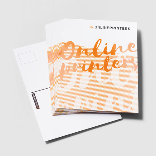 Tarjetas postales con lacado parcial UV
