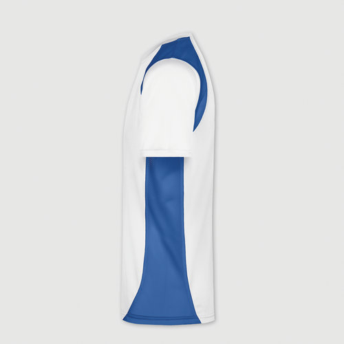 blanco / azul real