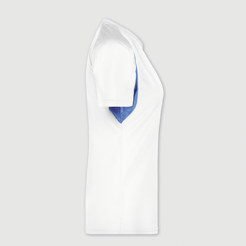 blanco / azul real