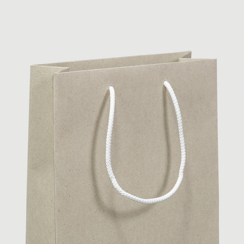 Bolsas c/asas cuerda tejida papel ecológ./natural, 24 x 34 x 10 cm 3
