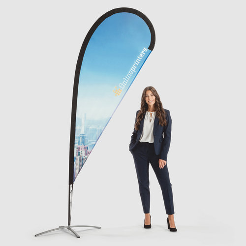 Bandera gota, sólo impresión, 80 x 256 cm 1