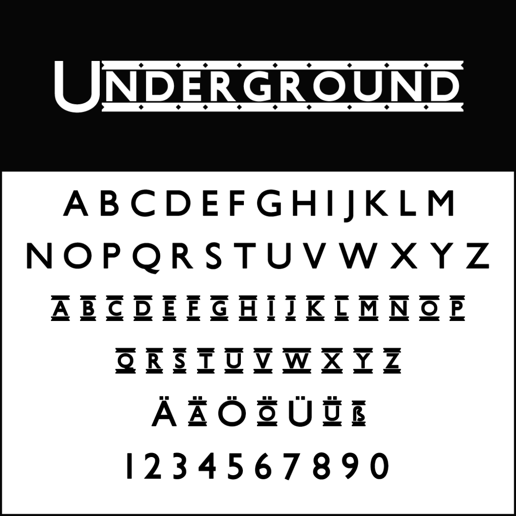 fuentes vintage - Underground
