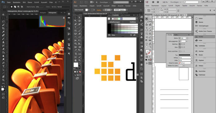 Crear datos de impresión en Photoshop, Illustrator, InDesign