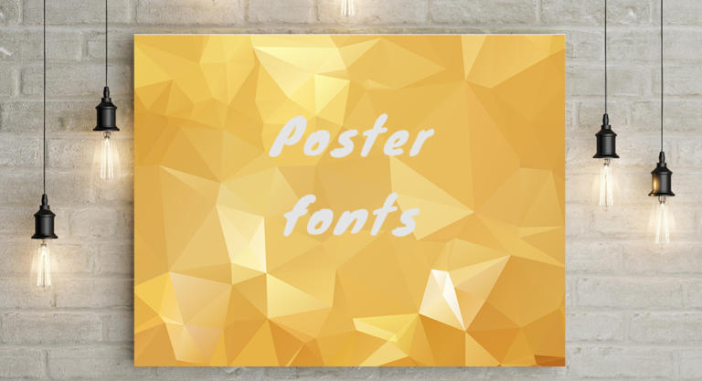 Poster fonts que llaman la atención