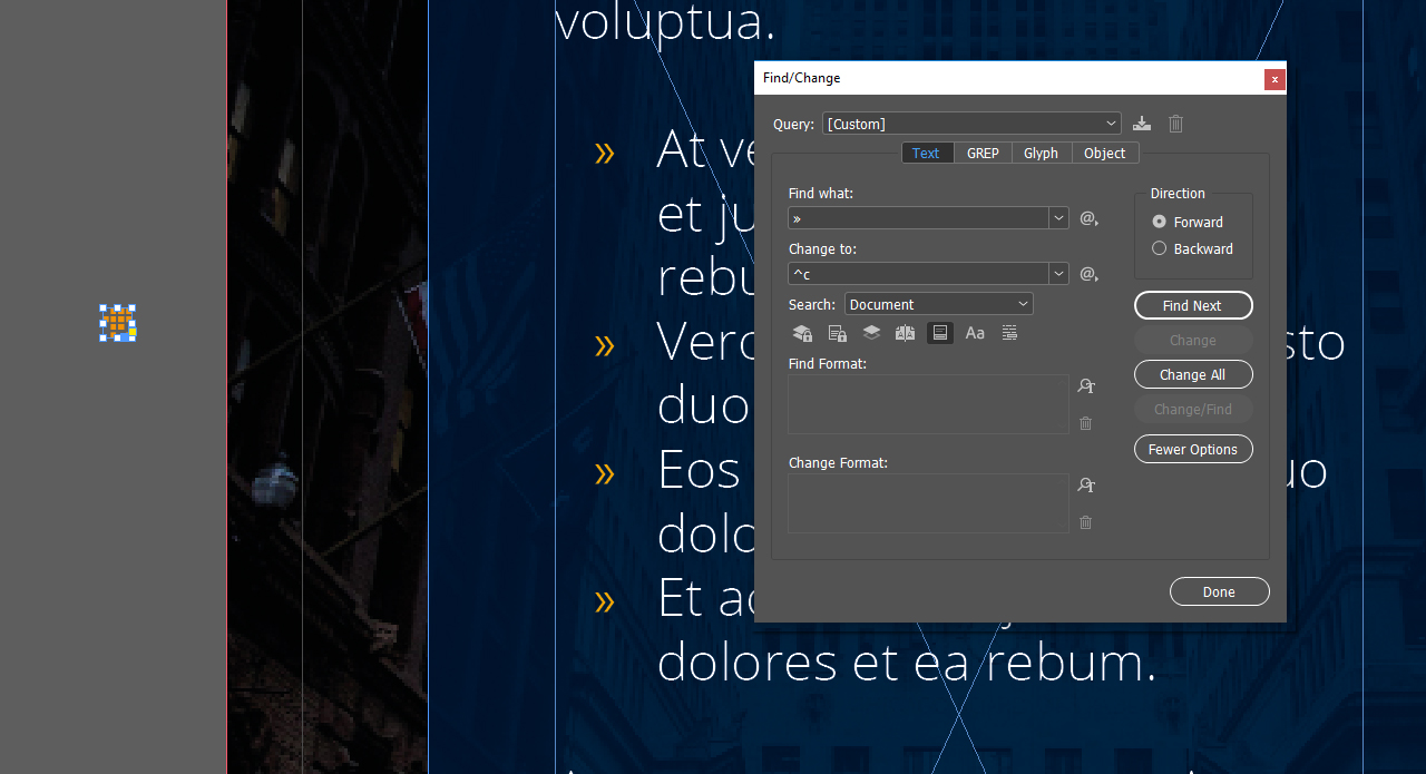 Utilizar gráficos propios como viñetas InDesign