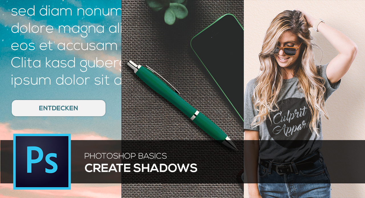 Crear sombras en Photoshop - Tutorial básico de Photoshop