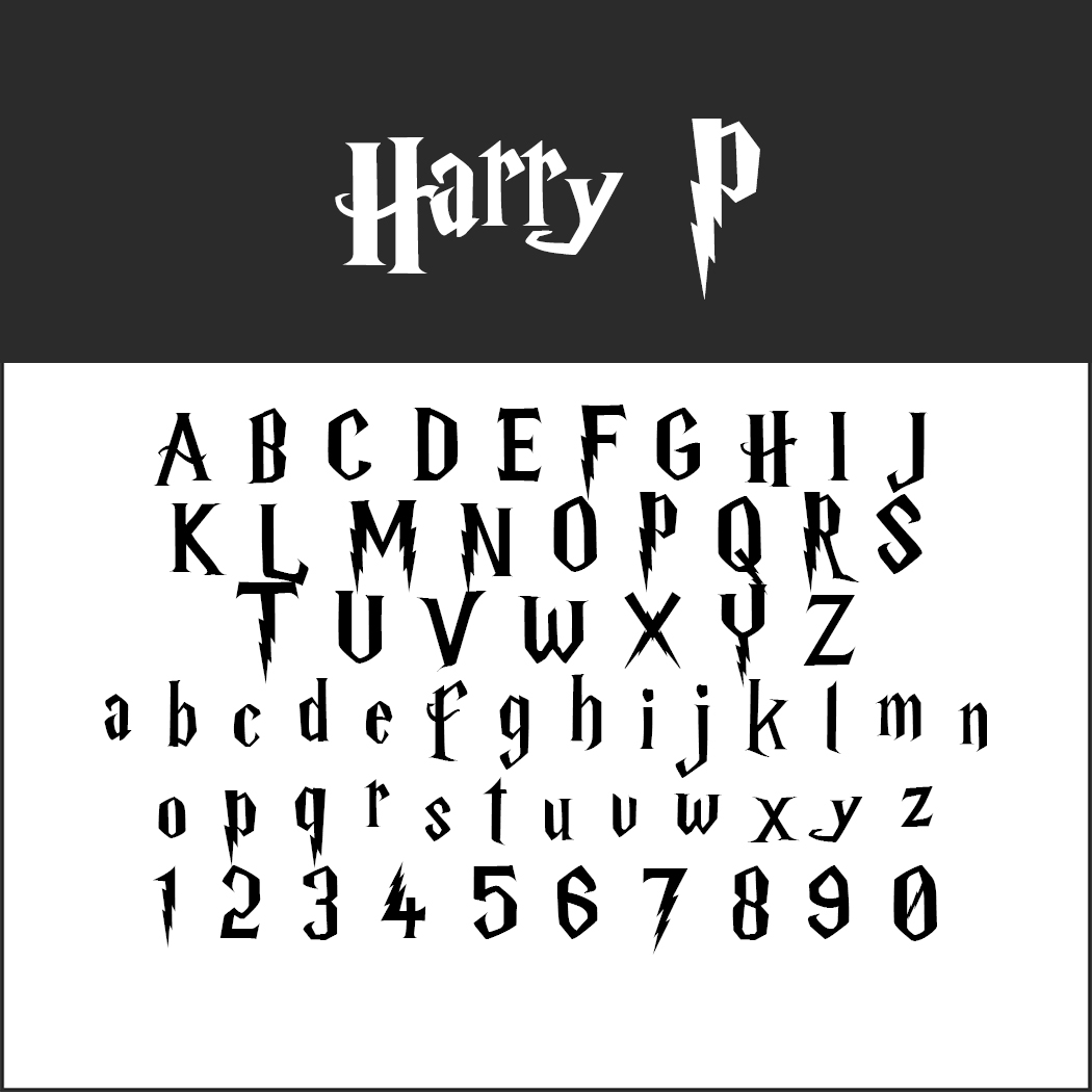 Harry Potter font Harry P